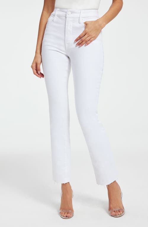 GOOD AMERICAN GOOD AMERICAN GOOD LEGS STRAIGHT LEG JEANS 