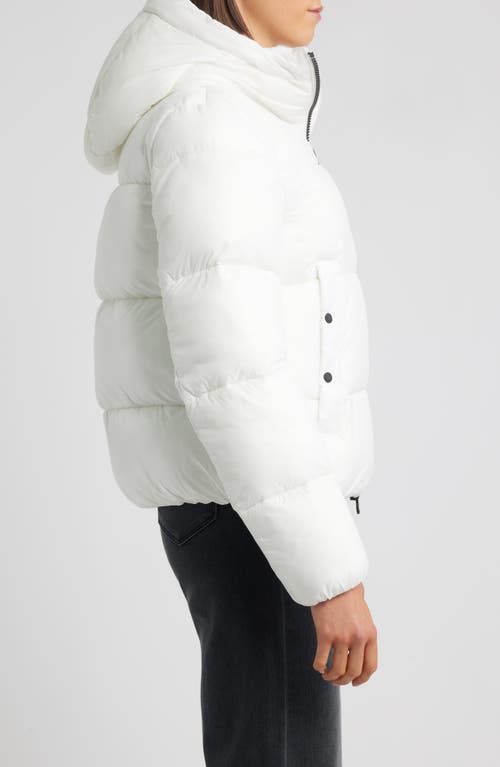 Save The Duck Biddy Water Repellent Hooded Puffer Jacket In White