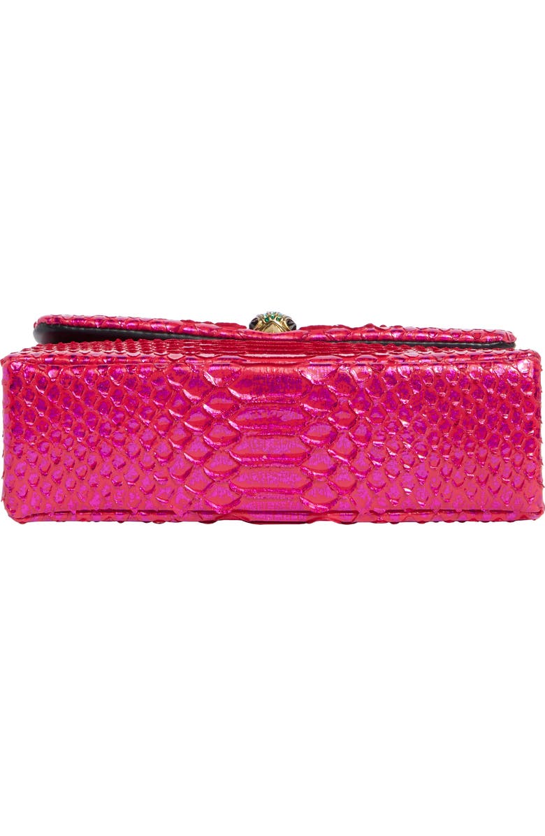 Kurt Geiger London Medium Kensington Snake Embossed Convertible Shoulder Bag, Alternate, color, Fuchsia