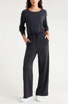 Zella Restore Soft Cozy Long Sleeve Jumpsuit