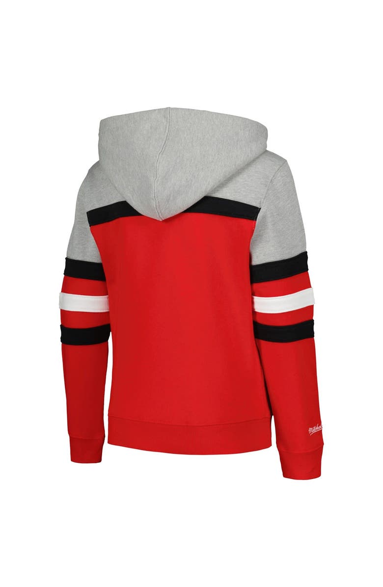 Mitchell & Ness Youth Mitchell & Ness  Red Wisconsin Badgers Head Coach Hoodie, Alternate, color, 