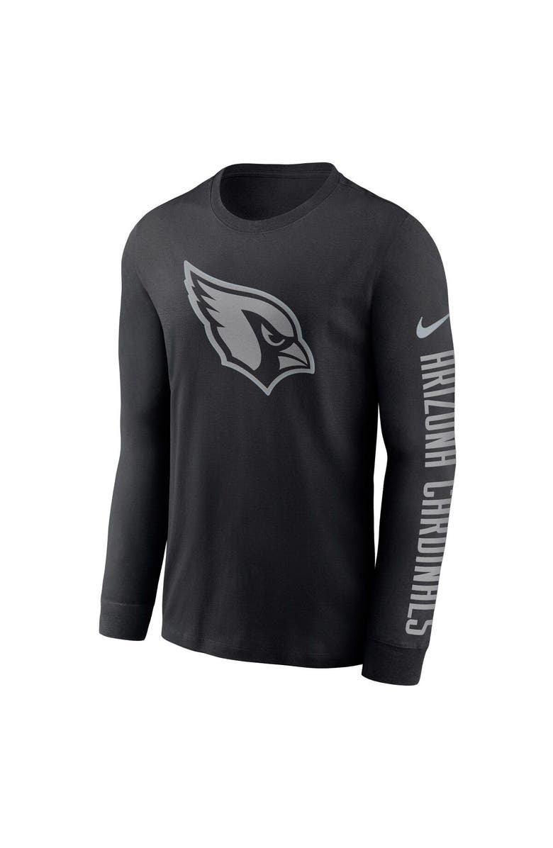 Nike Men's Nike Black Arizona Cardinals RFLCTV Name and Logo T-Shirt, Alternate, color,