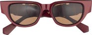 Valentino 51mm Gradient Polarized Cat Eye Sunglasses