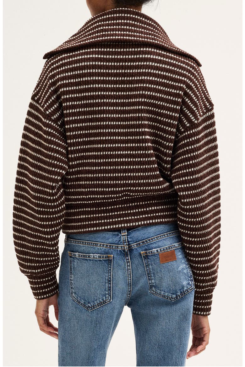 Zip Up Knit Jacket, Alternate, color, AZIZ STRIPE