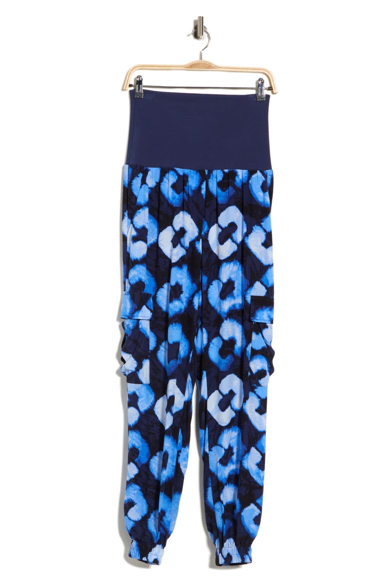 Lara Print Cargo Pants, Alternate, color, SHIBORI LINKS MEDIUM