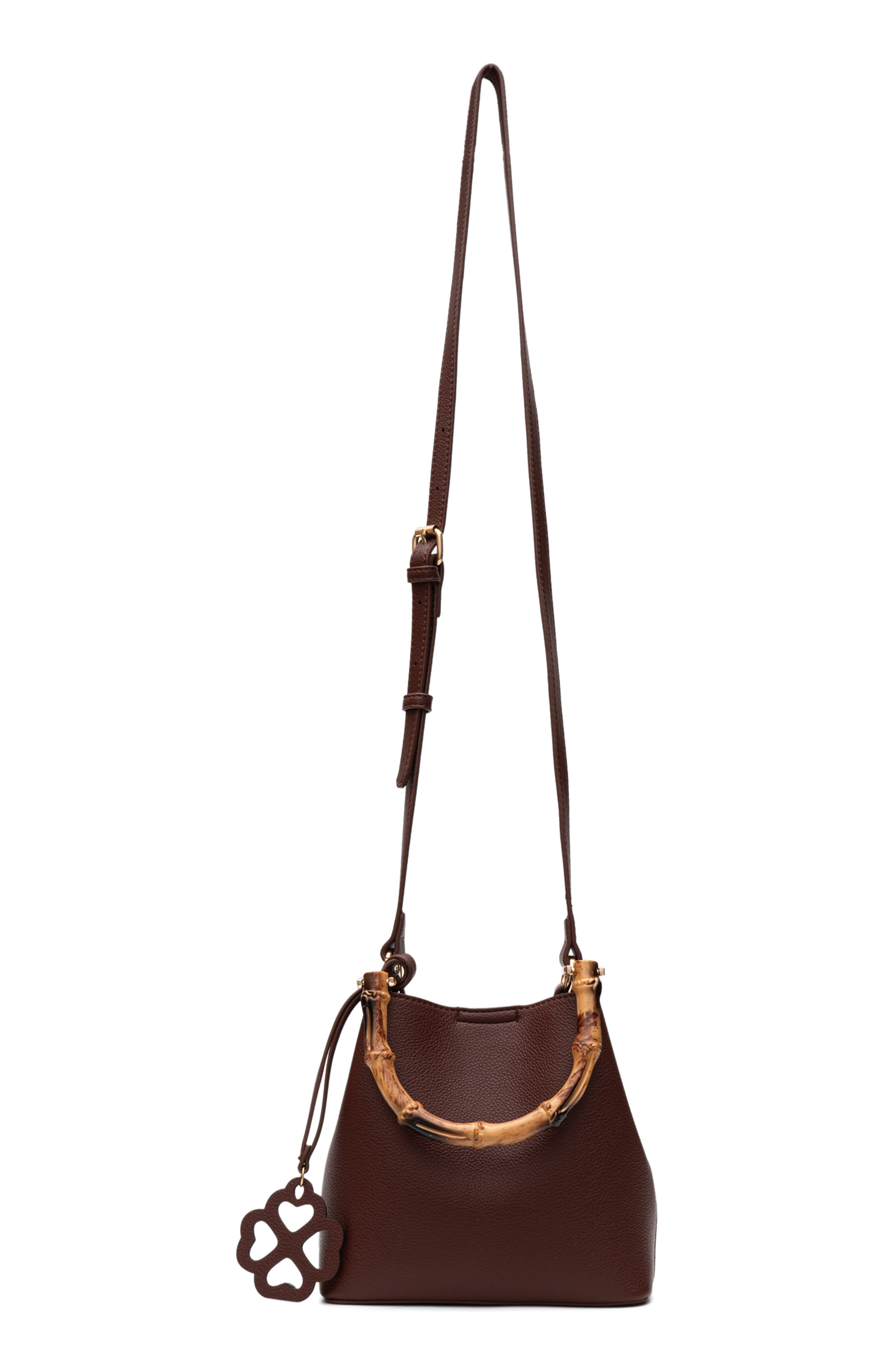 Grace Faux Leather Crossbody Bag, Alternate, color, CHOCOLATE