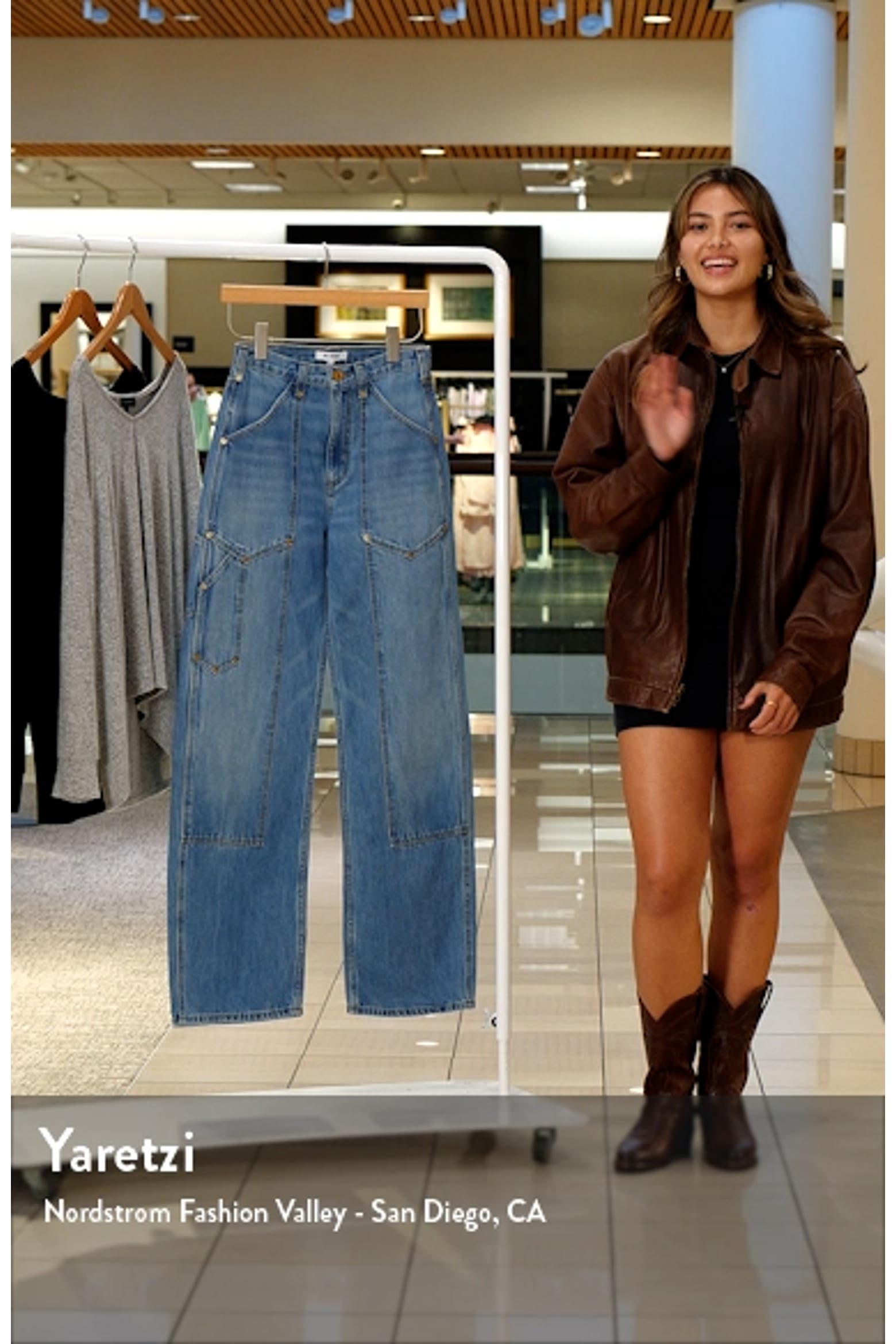 Re/Done High Waist Workwear Jeans (Women) | Nordstromrack