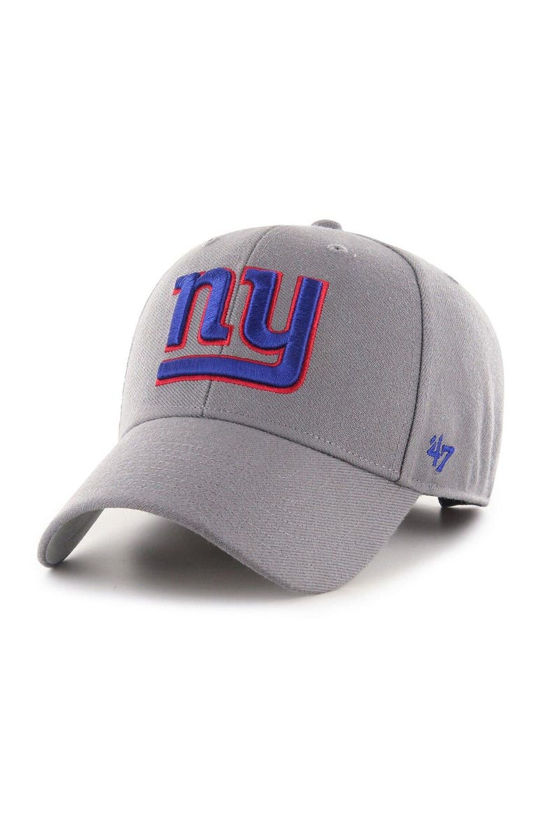 Men's '47 Graphite New York Giants MVP Adjustable Hat, Main, color, Graphite