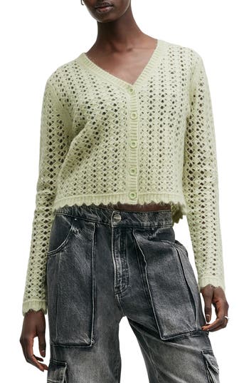 Allsaints Vivian Open Stitch V-neck Cardigan