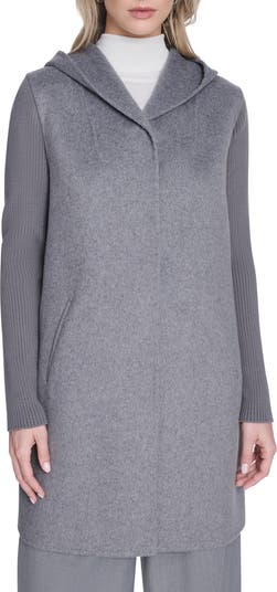 Kenneth Cole New York Double Face Wool Blend Hooded Coat | Nordstrom