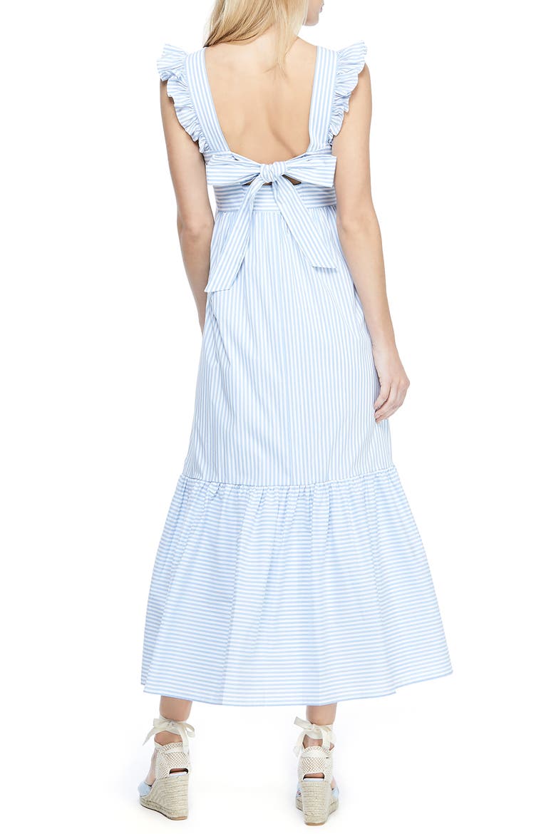 Jasmine Stripe Square Neck Maxi Sundress, Alternate, color, DUSTY BLUE