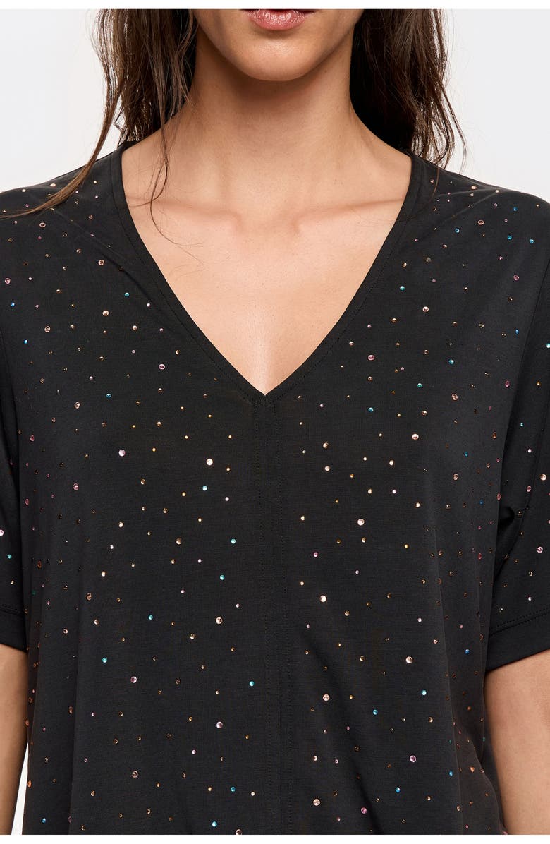 Bimba y Lola Boxy Stones T-Shirt, Alternate, color, Washed Black