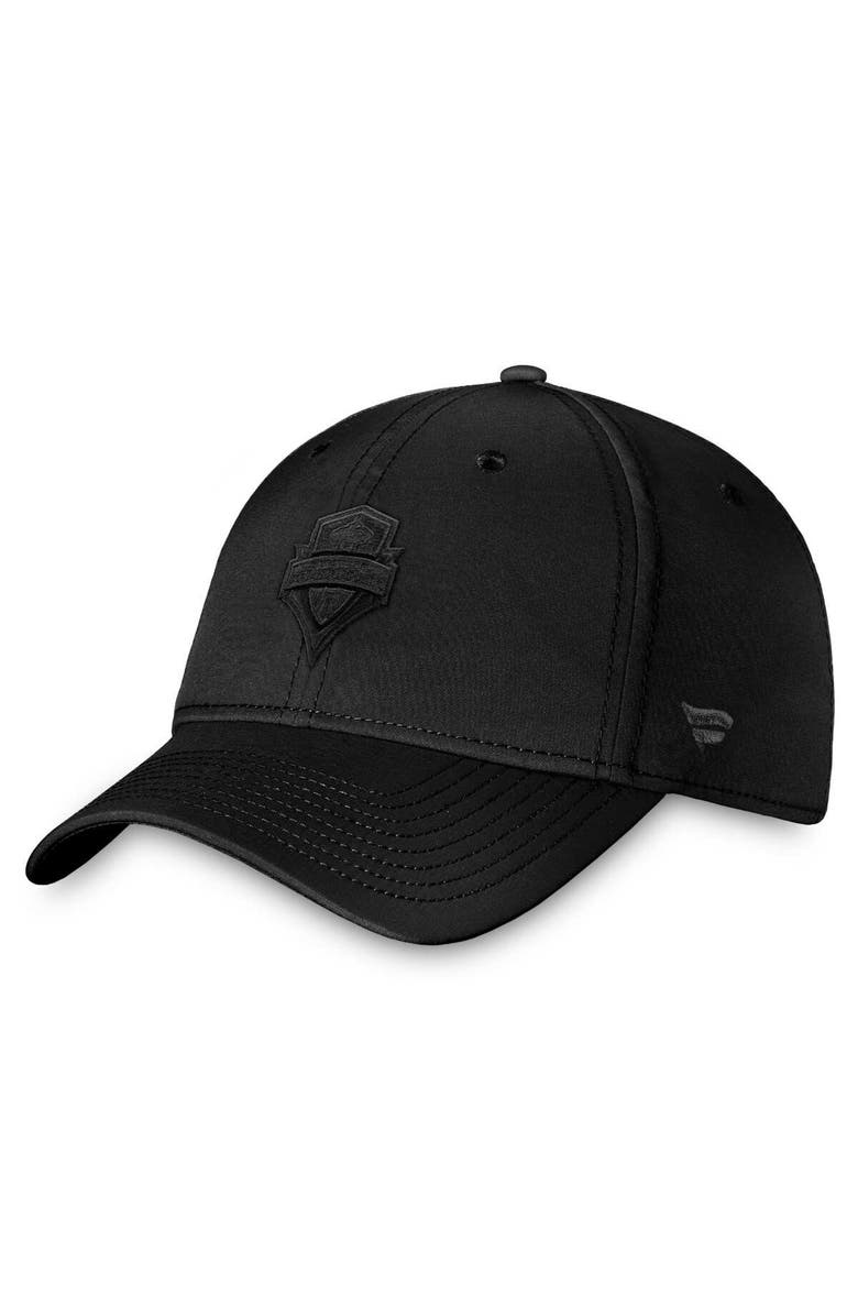 FANATICS Men's Fanatics Black Seattle Sounders FC True Classic Flex Hat, Alternate, color,