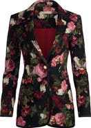 Alice + Olivia Breann Floral Fitted Blazer