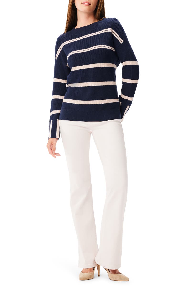 NIC+ZOE Opposites Attract Cotton Blend Sweater, Alternate, color, 