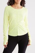 Free People FP Movement Right on Run Long Sleeve Jacquard Top