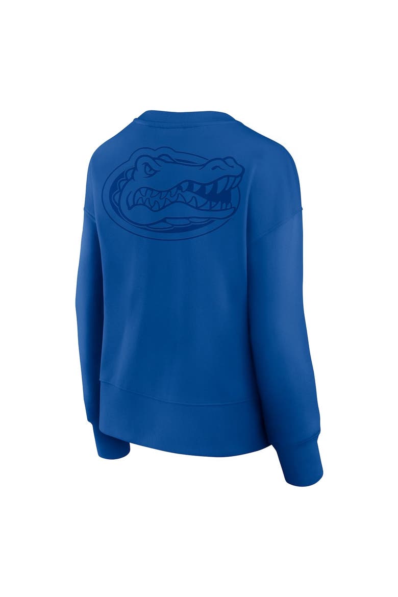 Women's Fanatics Royal Florida Gators Supersoft Flow Fleece Pullover Sweatshirt, Alternate, color, Royal