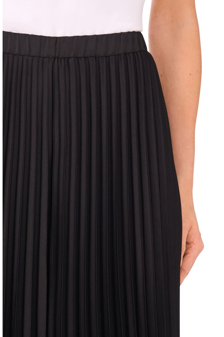 Pleated Midi Skirt, Alternate, color, RICH BLACK