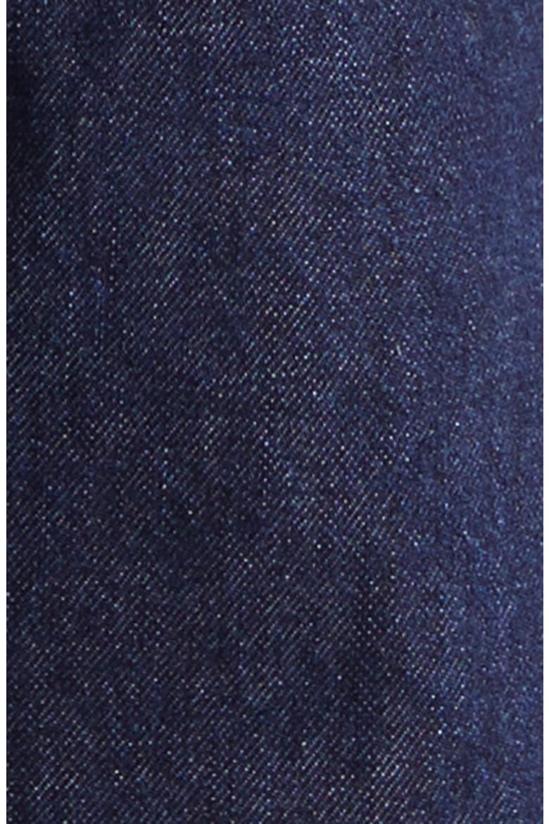 Cotton Straight Leg Jeans, Alternate, color, BLUE RINSE