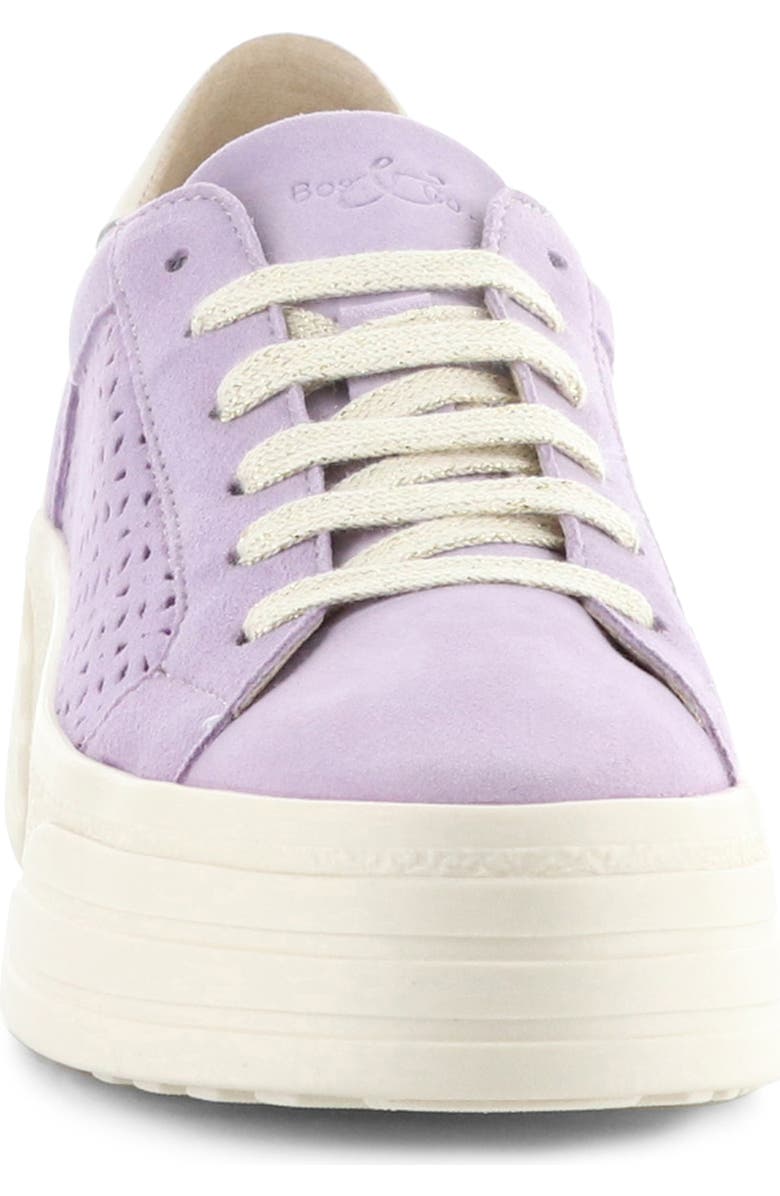 Bos. & Co. Lotta Platform Sneaker, Alternate, color, Lavender Kid Suede