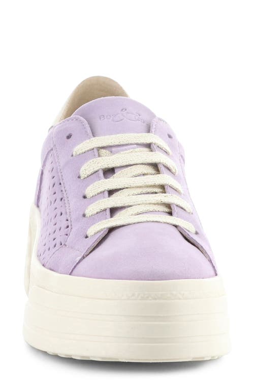 Bos. & Co. Lotta Platform Sneaker In Lavender