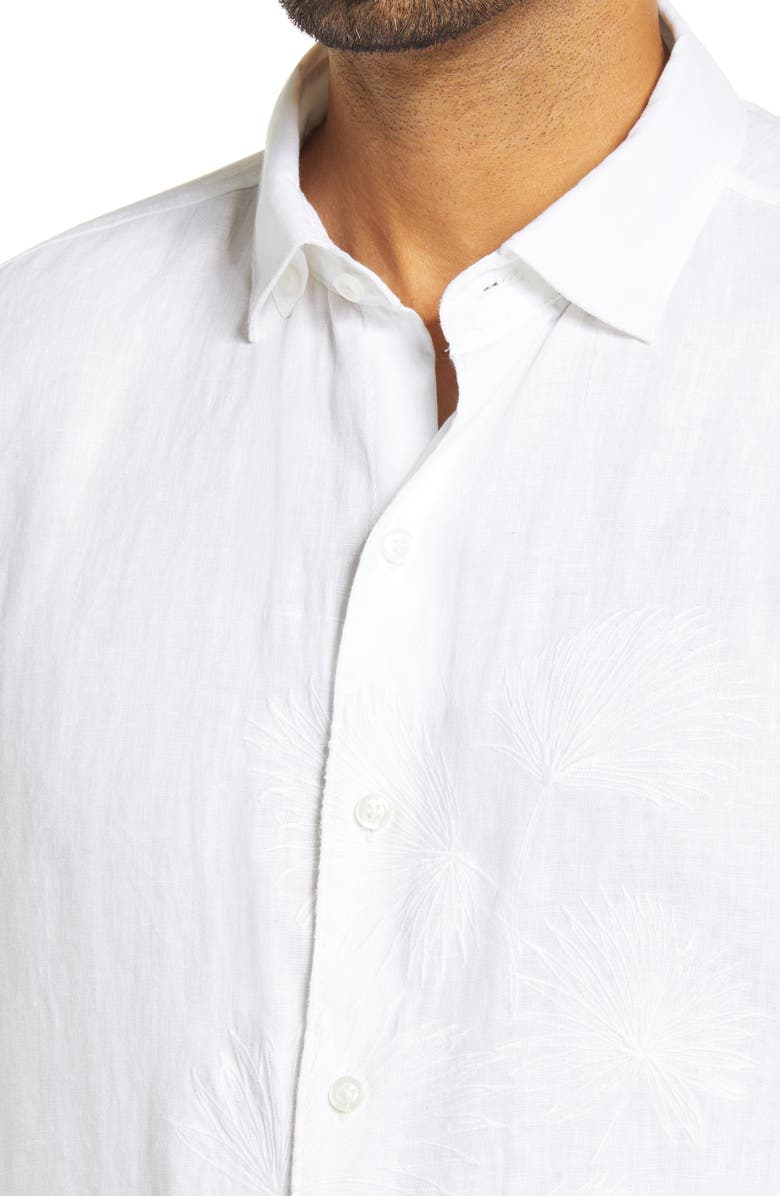 Tommy Bahama Tide The Knot Tropical Linen Button-Up Shirt, Alternate, color, 