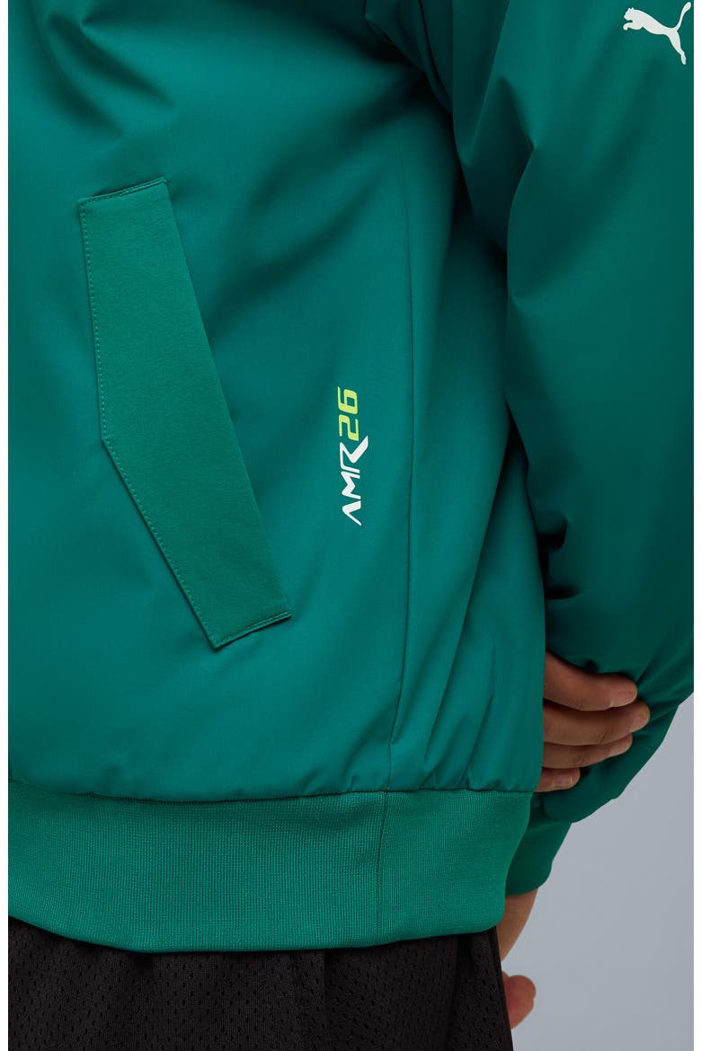 Aston Martin F1 Replica Water Repellent Jacket, Alternate, color, GREEN LUX