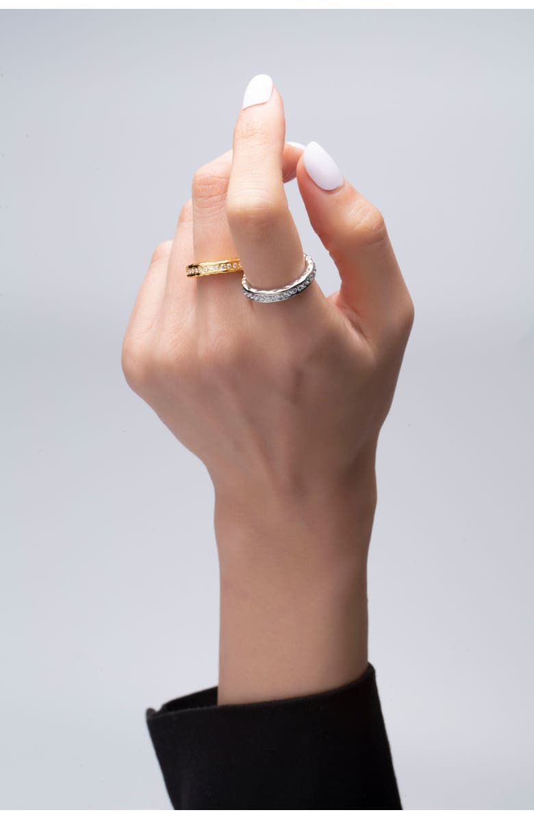 Classicharms Sophie Molten Eternity Stackable Ring, Alternate, color, Gold