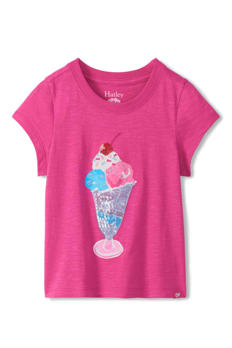 Kids' Sundae Cotton Graphic T-Shirt, Main, color, PINK