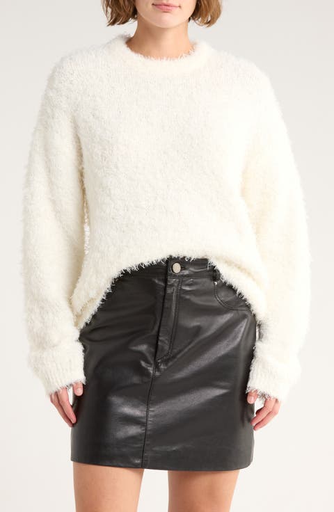 Oversize Eyelash Knit Sweater