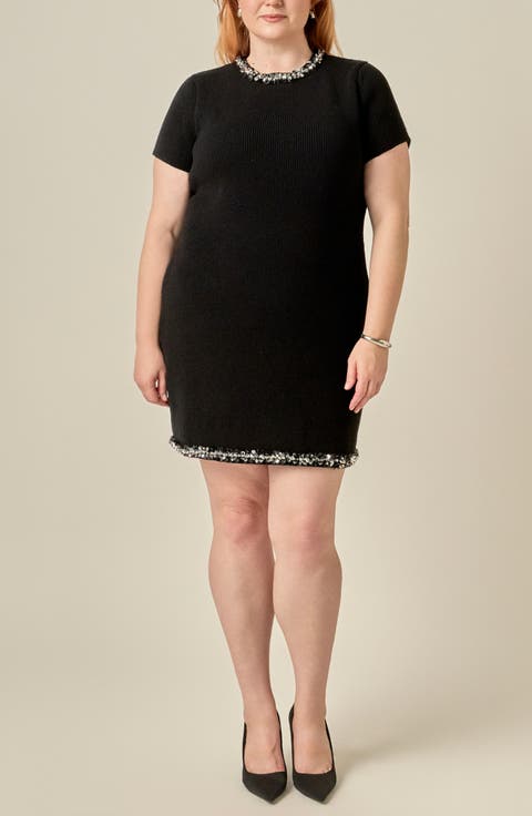 Embellished Sheath Dress