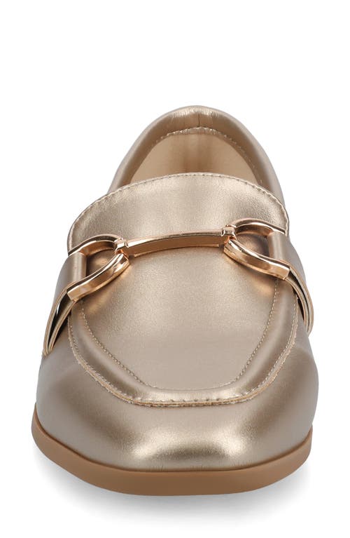 Shop Journee Collection Mizza Bit Loafer In Champagne