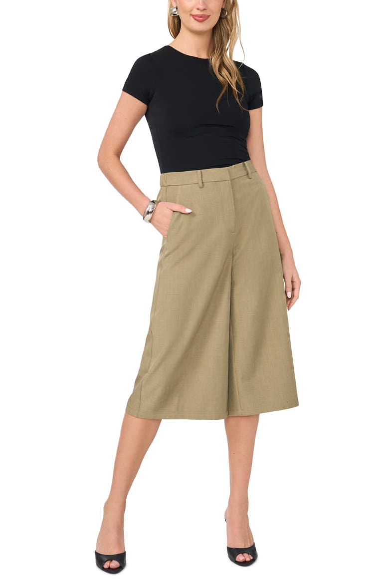 HIgh Waist Longline Shorts, Alternate, color, MILITARY OLIVE