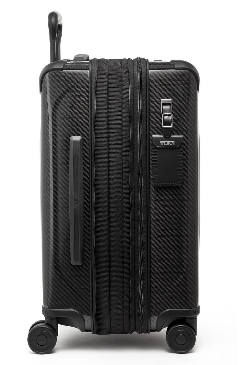 International Expandable 4 Wheeled Carry-On Bag, Alternate, color, BLACK/ GRAPHITE