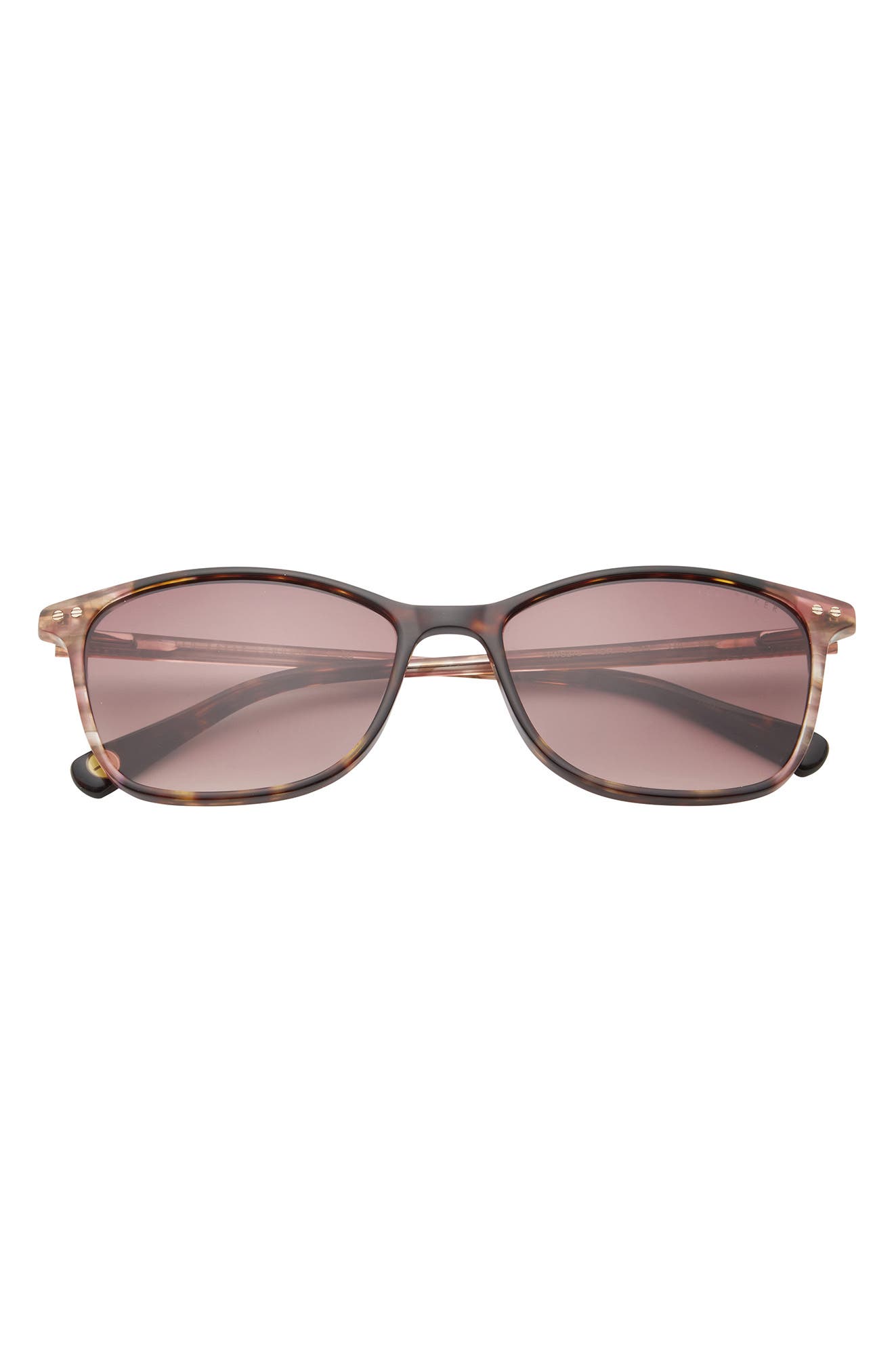 Ted Baker London 56mm Full Rim Rectangle Sunglasses