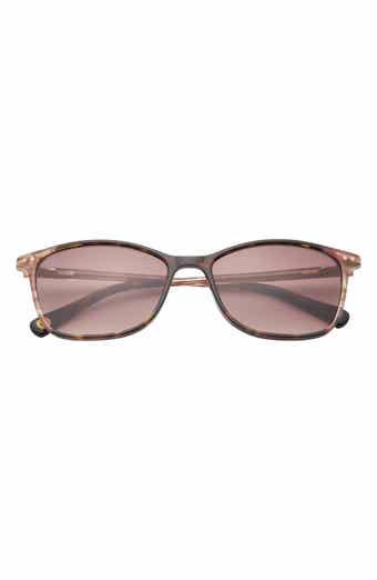 Ted Baker London 56mm Full Rim Rectangle Sunglasses