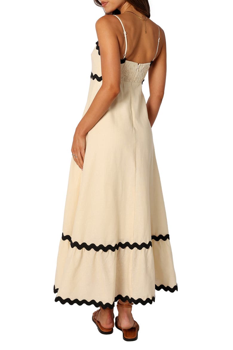 Yana Sleeveless Maxi Dress, Alternate, color, CREAM BLACK