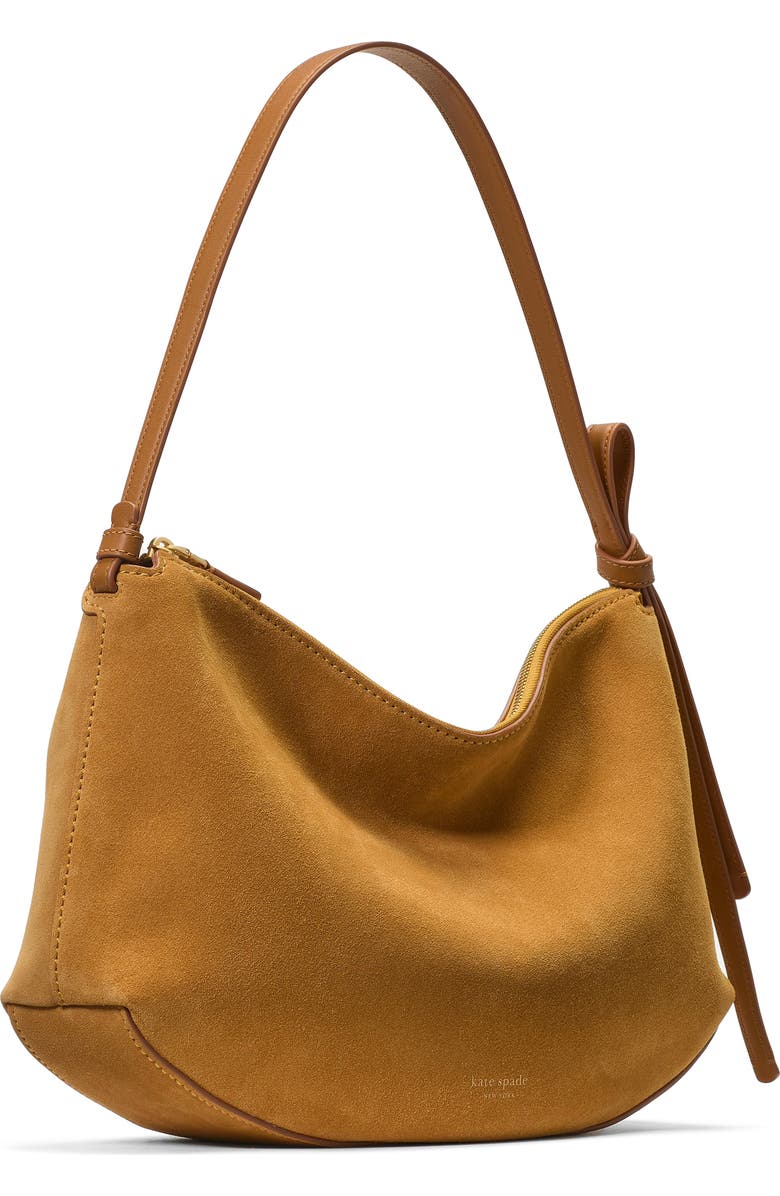 Kate Spade New York large loop suede shoulder bag, Alternate, color,