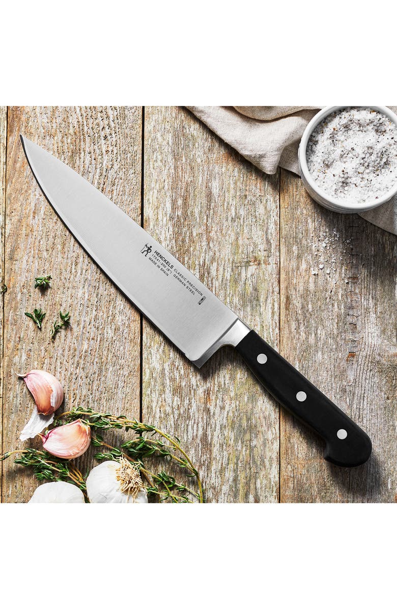 HENCKELS CUTLERY Classic Precision 8-Inch Chef's Knife, Alternate, color, Stainless Steel