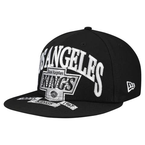 Men's New Era Black Los Angeles Kings Oversized Vintage Arch 59Fifty Fitted Hat
