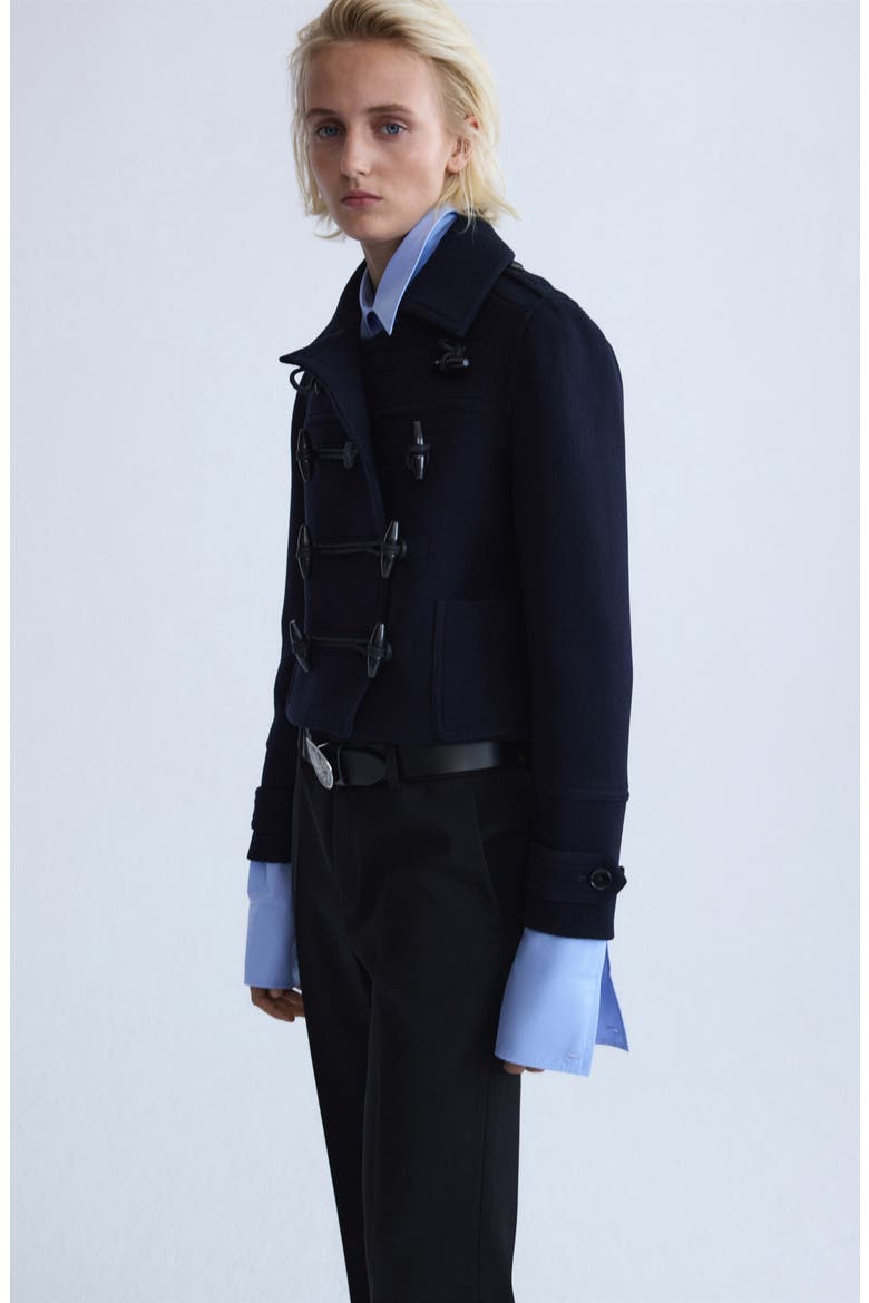 Low Rise Cropped Trousers, Alternate, color, BLACK