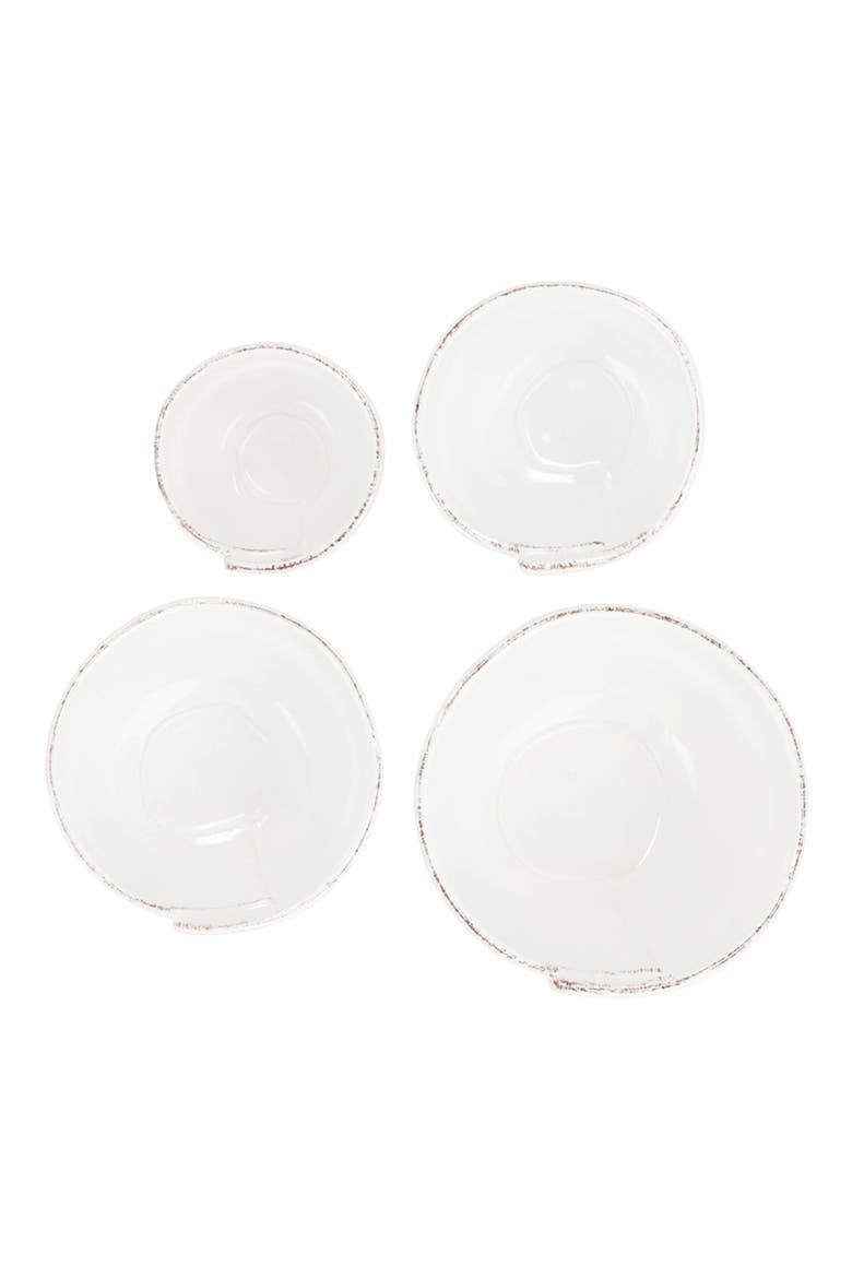 Lastra Holiday Set of 4 Assorted Prepping Bowls, Main, color, GREEN