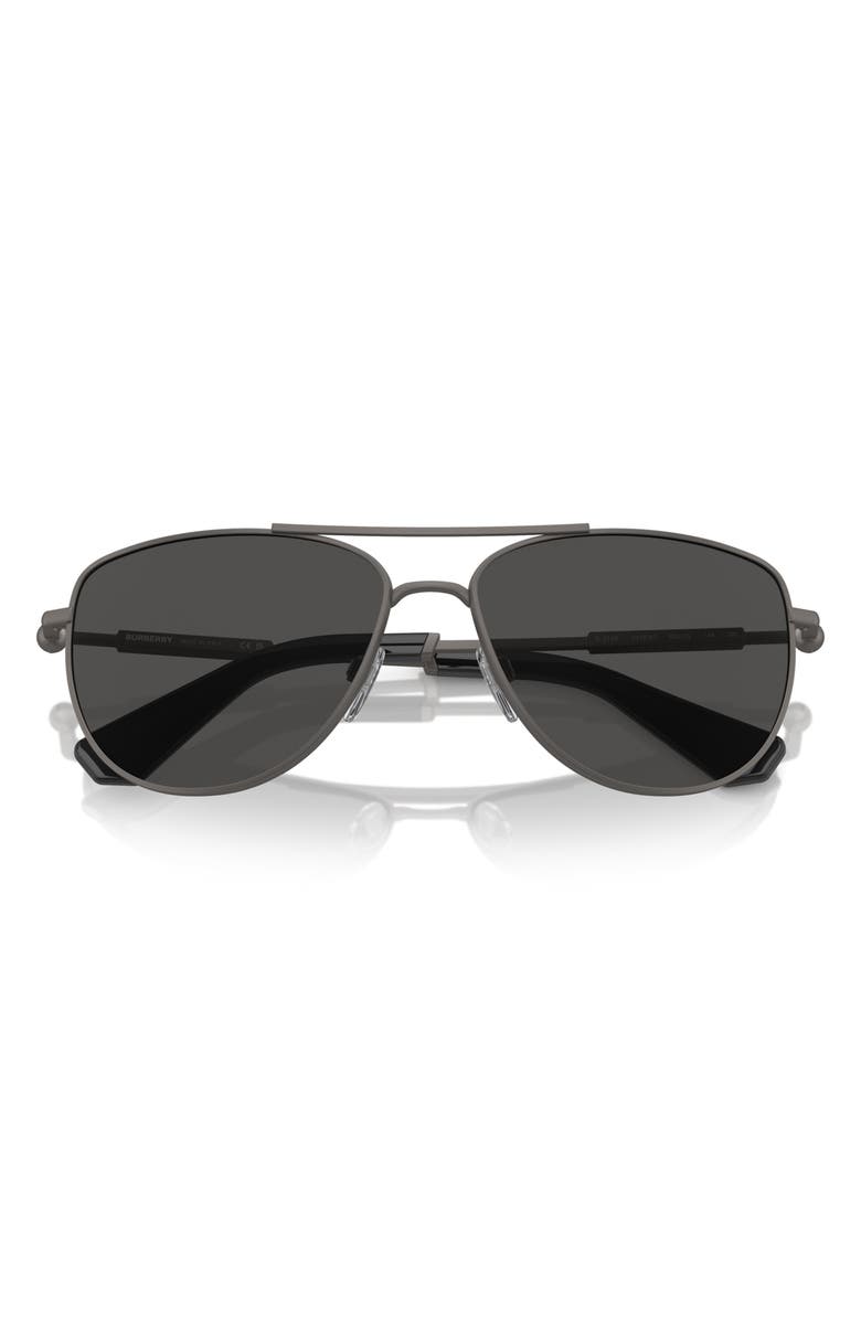 Burberry 60mm Pilot Sunglasses, Alternate, color, 