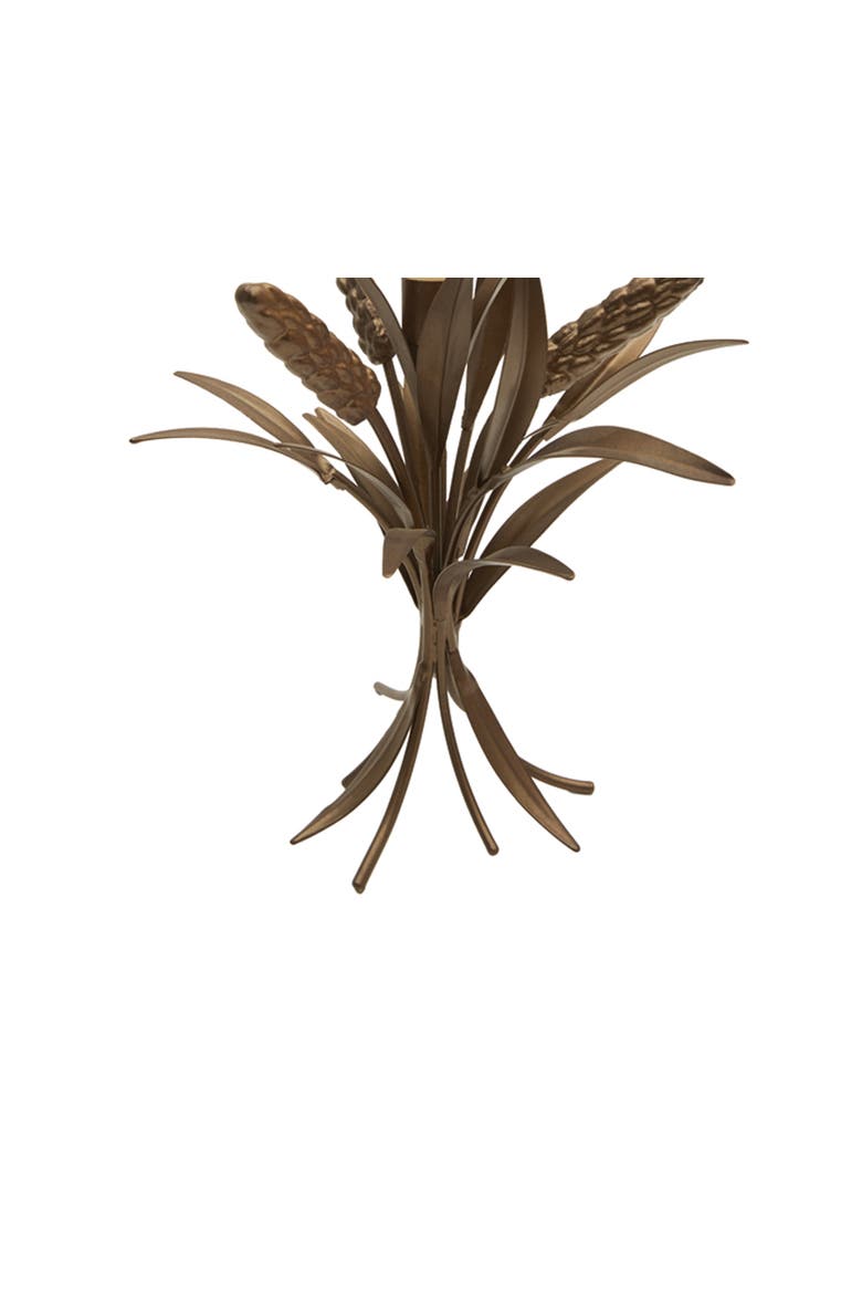 Wheat Metal Candle Holder, Alternate, color, Silver