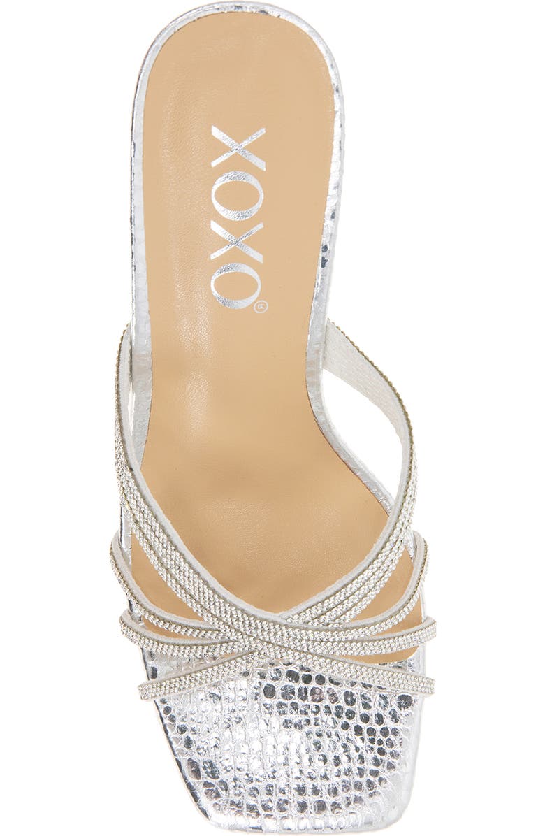 XOXO Fanny Rhinestone Strap Slide Sandal, Alternate, color,