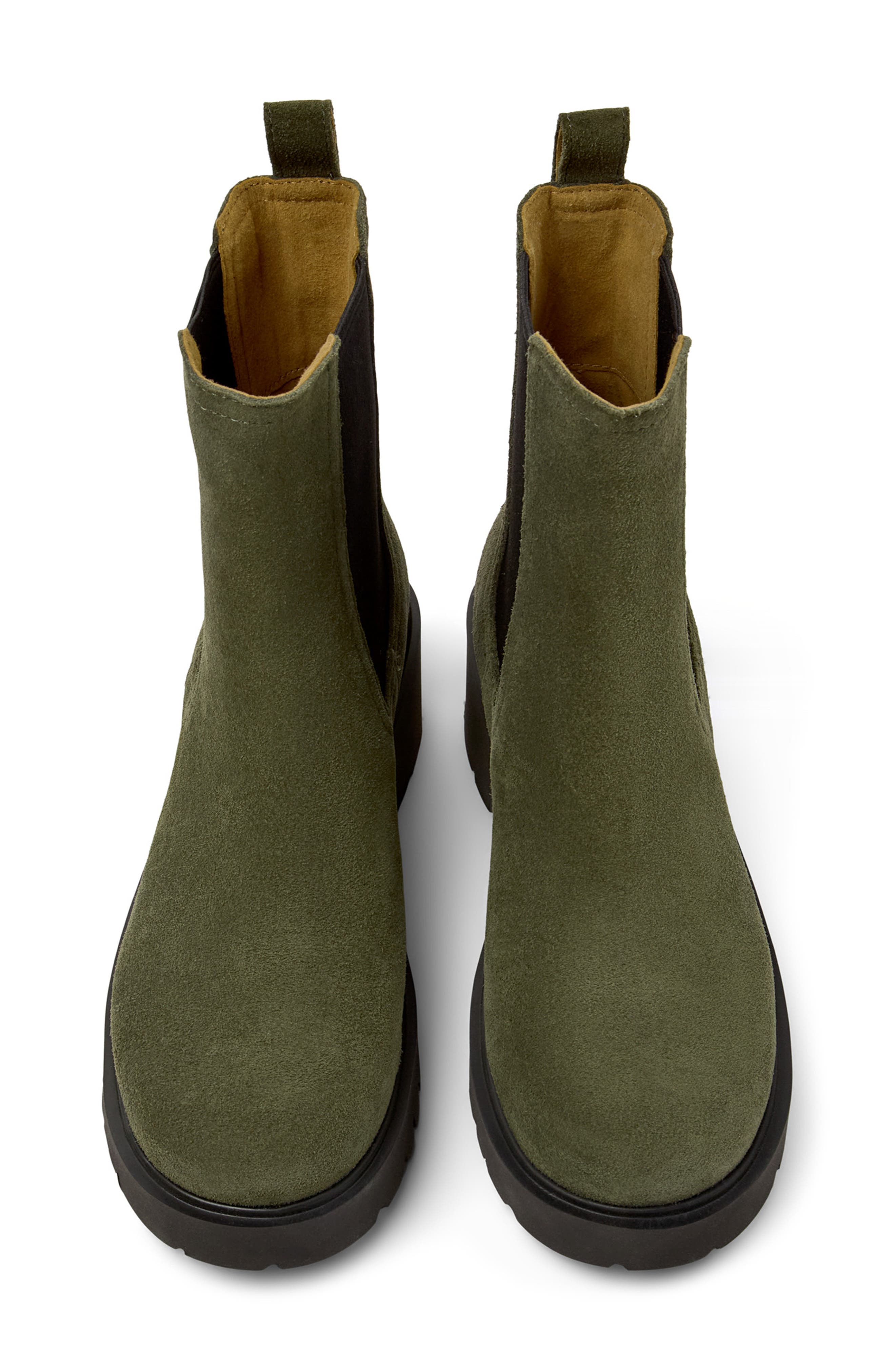 Camper Milah Chelsea Boot, Alternate, color, Dark Green