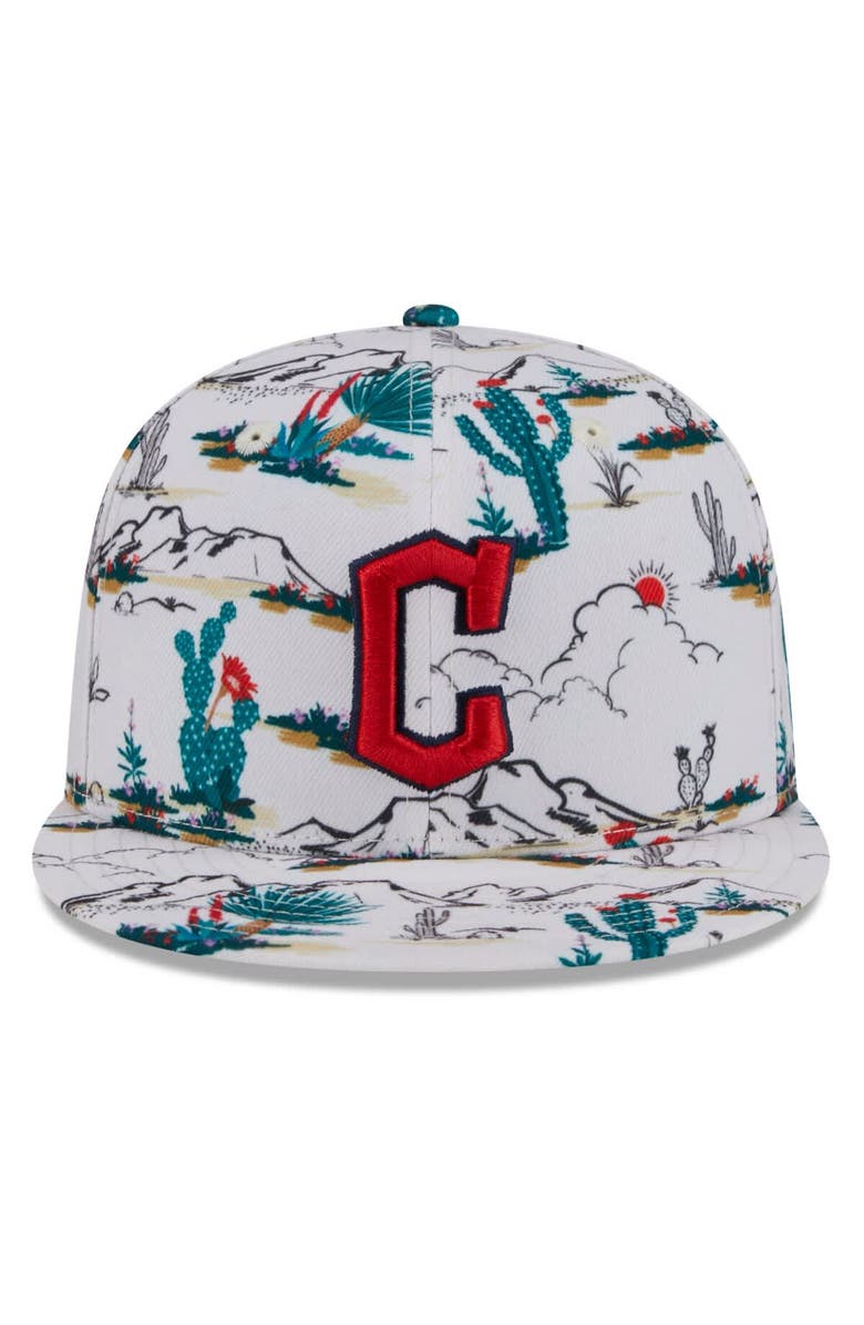 New Era Men's New Era White Cleveland Guardians 2025 Spring Training 9FIFTY Snapback Hat, Alternate, color,