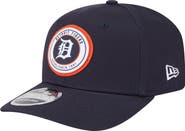 New Era Men's New Era Navy Detroit Tigers Circle Patch 9SEVENTY Stretch-Snap Hat