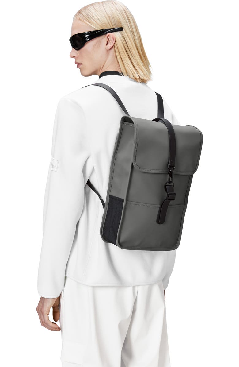 Rains Mini Waterproof Backpack, Alternate, color, Grey