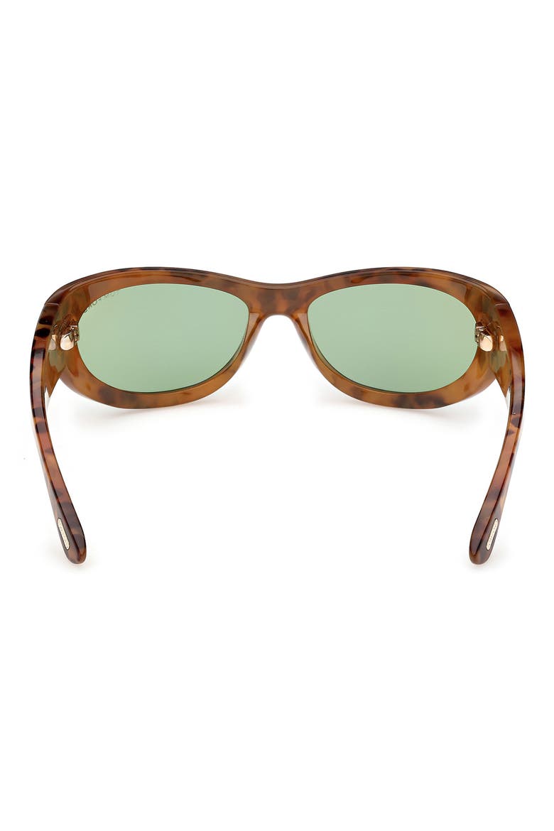 Leona 62mm Cat Eye Sunglasses, Alternate, color, COLOURED HAVANA / GREEN